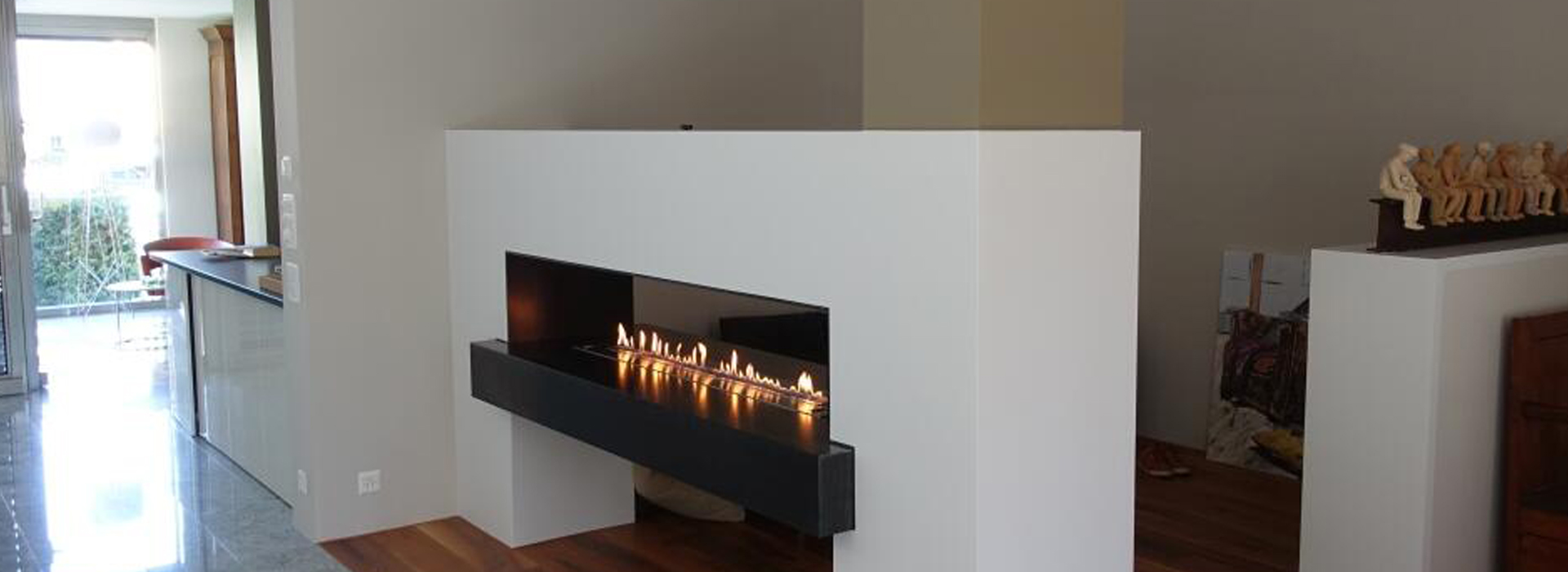  Smart Fireplace Insert 48 Inch 120 cm Black Remote WiFi Control  Google Home 12.5 L Bio Ethanol Burner : Home & Kitchen