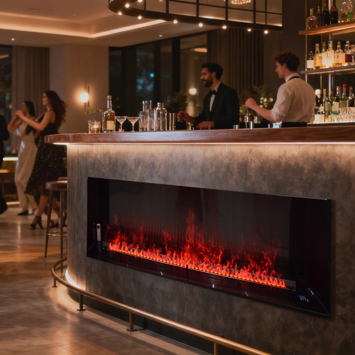 Fake Flame Fireplace AFW250